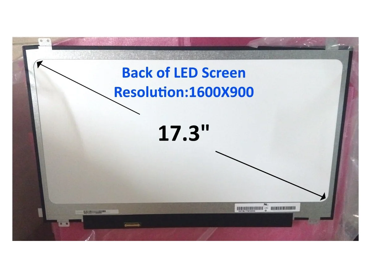 17.3" 30 Pin Slim HD+ LED Laptop Screen With Bottom Left Connector (Re