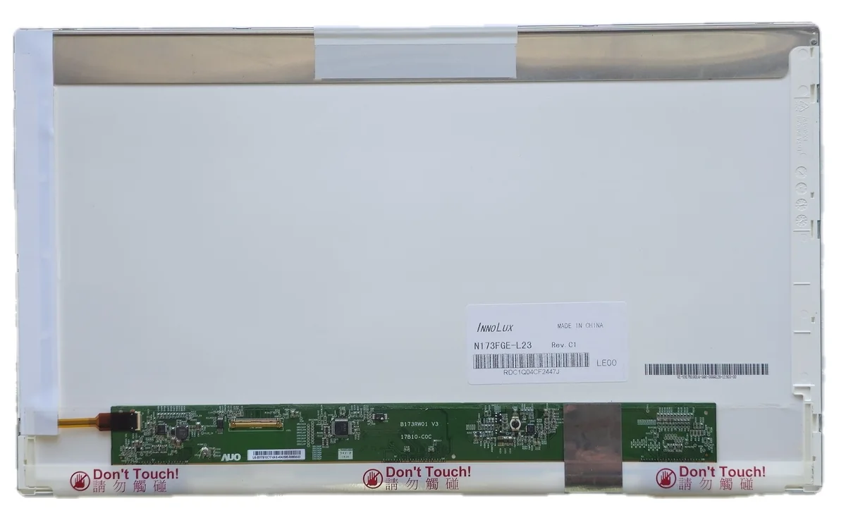 17.3" 40 Pin HD+ LED Replacement Laptop Screen With Bottom Left Connec